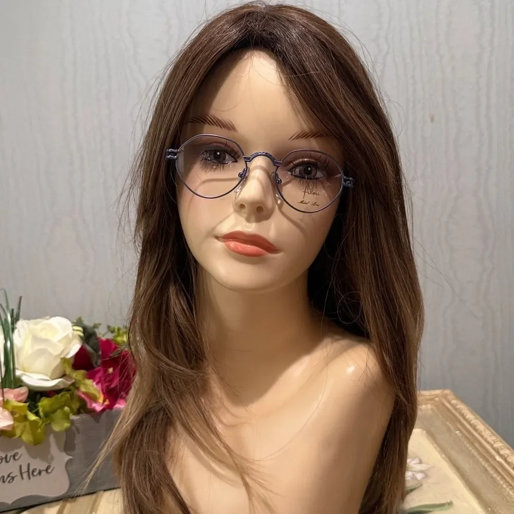 Filou Metal Line Eyeglasses Style Number 7002 Lavender Retro Steampunk New